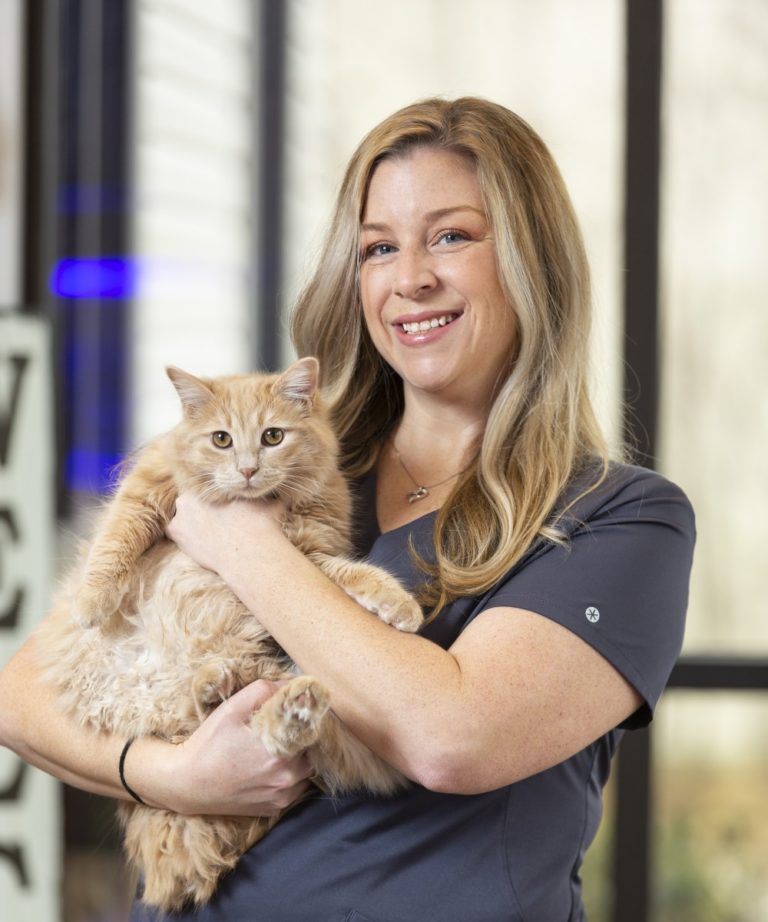 Staff with Cat Staff with Cat